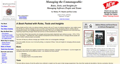 Desktop Screenshot of managingtheunmanageable.net
